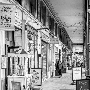 Photo de rue noir et blanc paris rivoli