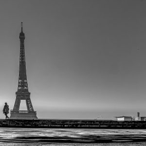 Tour eiffel noir et blanc Paris